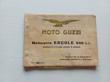 Moto Guzzi Ercole 500 1956 manuale officina originale workshop manual