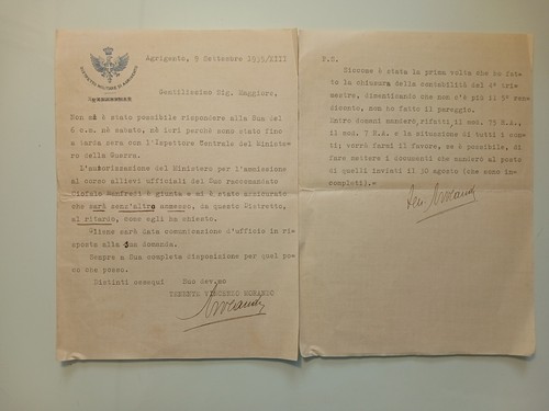Documento militare fascista - documento,