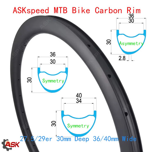Cerchio carbonio 29er mtb - 27,5/29er,