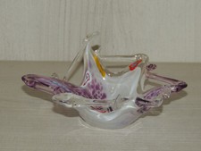 Cestino centrotavola vintage in vetro di Murano, Murrina