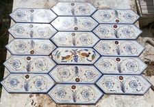 N.16 PIASTRELLE IN CERAMICA DI