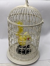 Gabbia per uccelli cinguettii uccelli attivata dal rumore a batteria. Testato. 12" E67