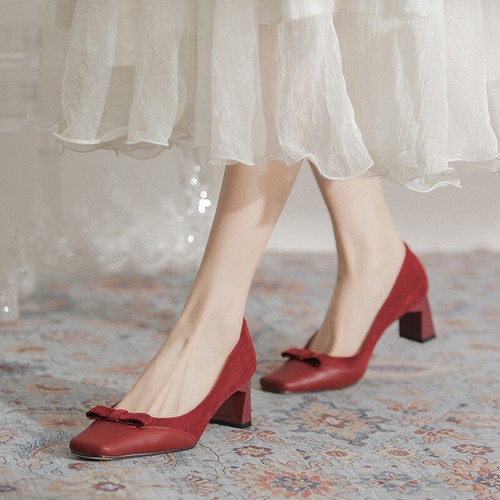Scarpe donna vintage ecopelle