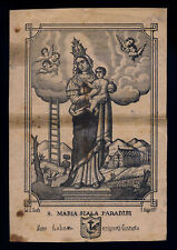 santino stampa popolare 1800 MARIA SCALA DEL PARADISO-NOTO scafa