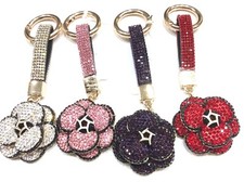 portachiavi camelia in strass