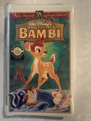 Bambi vhs 55th anniversary - bambi,