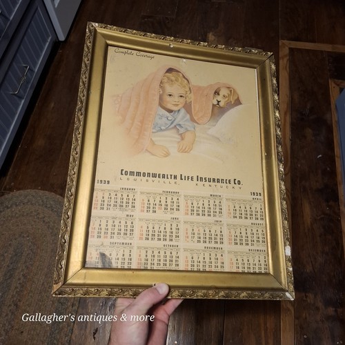 1939 calendario incorniciato - calendario,