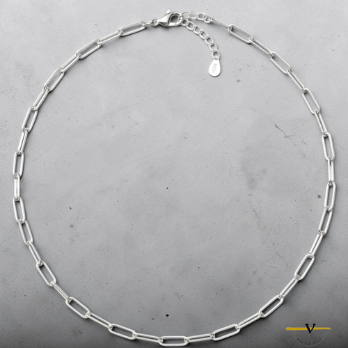 Collana donna catena - catena, argento