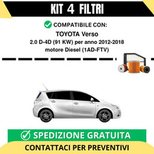 Kit 4 Filtri Tagliando per