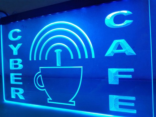 Cyber cafe bar club pub - cyber, led