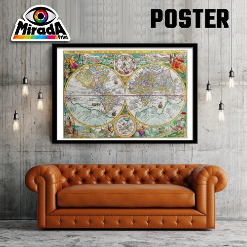Poster mappa antica vintage - poster,