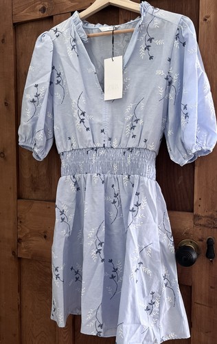 Abito corto zara blu bianco - zara, e