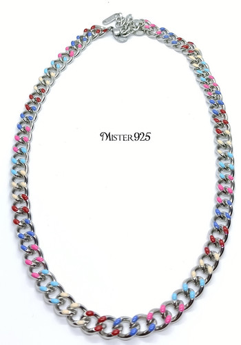 Collana donna acciaio grumetta
