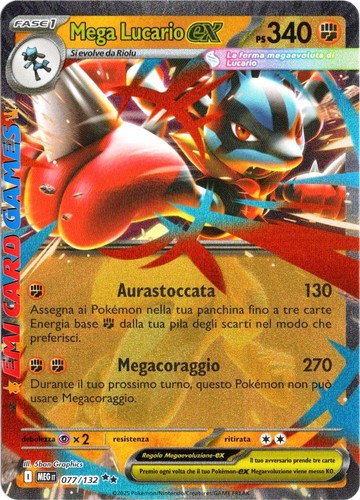 Mega lucario 077 132 meg - lucario,