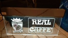 INSEGNA LUMINOSA NEON REAL CAFFE' cm62x34x5