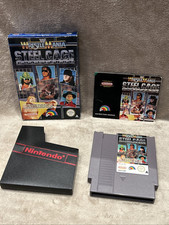Vintage Ritirato WWF Wrestle Mania Steel Cage Challenge NES Boxato!  (PAL)