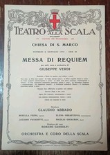 Locandina Teatro Alla Scala 6 Gennaio 1978