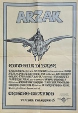 Rarissimo Poster Manifesto Arzak Grafica Stefano Tamburini Moebius Fridgidaire