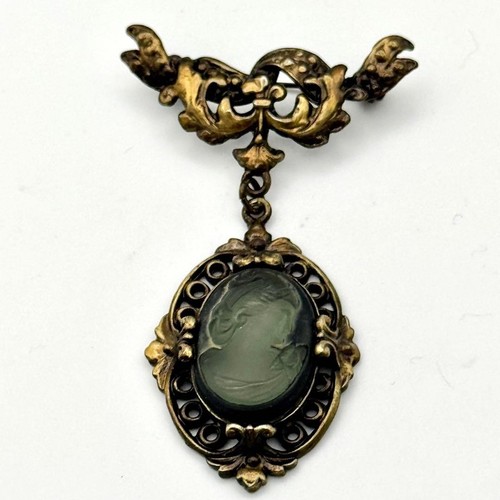 Spilla cammeo vintage dama