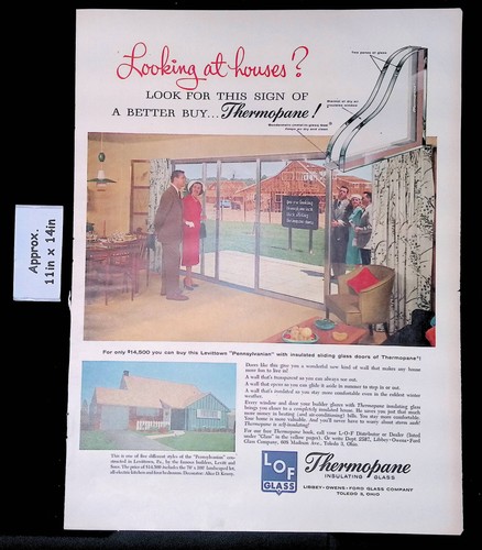 1957 lof glass termopano vetro - glass,