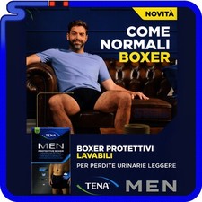 TENA MEN BOXER PROTETTIVI LAVABILI COME BIANCHERIA INTIMA PER PICCOLE PERDITE