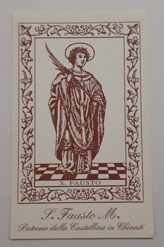 Santino san fausto martire - santino,
