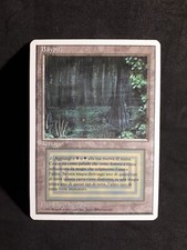 MTG Bayou FWB Foreign White Bordered ITA LP Lightly Played (EX) Dual Land Magic