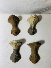 4 Antichi piedini per vasca da bagno fine 1800