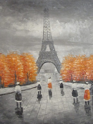 Dipinto olio parigi - dipinto, ad