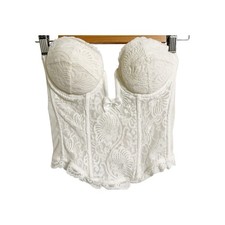 Top corsetto pizzo bianco