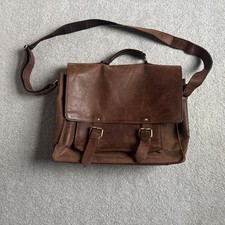 Borsa in vera pelle marrone