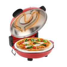 Macchina Pizza Elettrica 1200W, 420 C 31CM Forno Elettrico Pizza Veloce 5 Temp