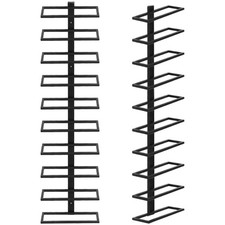 Scaffale vino nero metallo 10