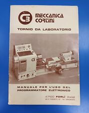 tornio da laboratorio. manuale per l'uso del programmatore elettronico C3 aa.vv 