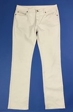 Zara jeans uomo usato W36 EUR46 tg 50 gamba dritta denim bianco boyfriend T7757