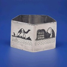 Anello tovagliolo esagonale in