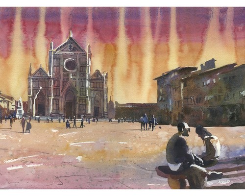 Dipinto firenze italia - dipinto,