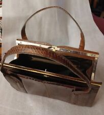 BORSA VINTAGE VERO COCCO INTERA PELLE. 1950