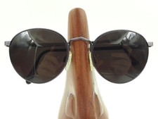 Occhiali da sole vintage Luxottica 434 prugna viola metallo rotondi SOLO MONTATURE