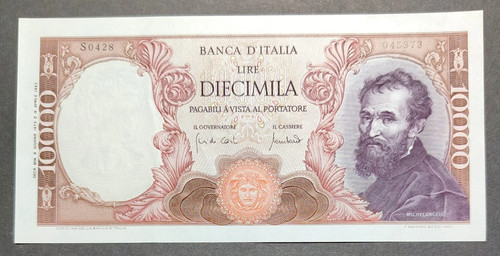 10000 lire michelangelo - 10000,