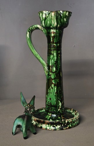 Candeliere bugia ceramica