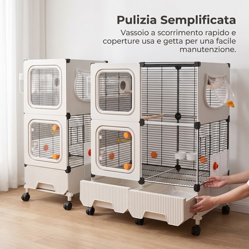 Gabbia per uccelli - gabbia, strati