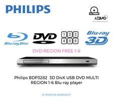 Philips BDP3282 DVD MULTI REGIONE 1-6 3D Lettore Blu-ray 3D DivX USB GARANZIA