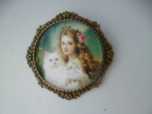 Grande broche épingle bronze - broche,