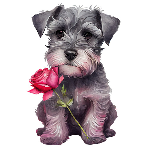 Adesivo auto schnauzer nano - auto,