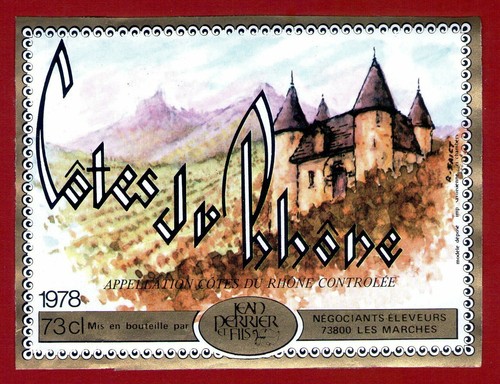 étiquette côtes du - Étiquette,