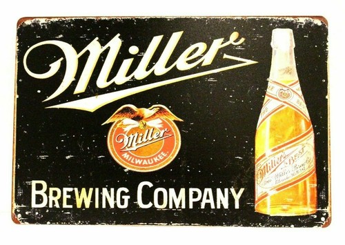 Insegna latta birra miller - insegna,