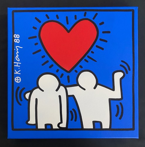 Quadro keith haring tela - su,