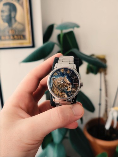 Orologio quadrante leopardato - orologio,