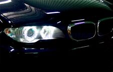 FARI ANGEL EYES CROMO CCFL NEON XENON DI SERIE D2S BMW E46 COUPE 03--06 +MOTORIN